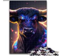 Puzzle 1000 pièces Vache mutante en Bois, idéal pour s'amuser en Famille, se détendre et Offrir des Cadeaux de Vacances 50x75cm Activité Adulte et familiale, Cadeau de décoration d'intérieur DIY