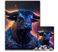 Puzzle 1000 pièces Vache mutante, Puzzle Difficile pour Adultes, Jeu Familial créatif et décoration d'intérieur, Cadeau de Noël idéal pour Les Adolescents 50x75cm/19,68x29,52 Pouces