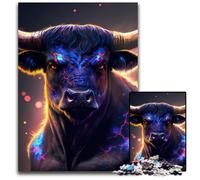 Puzzle 1000 pièces Vache Mutante, Puzzle en Bois, idéal pour Les Adolescents et la décoration intérieure, 50x75cm/19,68x29,52 Pouces