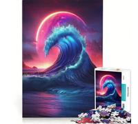 Puzzle 1000 pièces Vague de Tsunami Cosmique, Jeu Pratique, Difficile, Cadeau Unique pour Un Anniversaire ou Noël 38x52cm