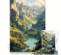 Puzzle 1000 pièces Vale of The River Sanctuary pour Adolescents, idéal pour développer la réflexion et se détendre, Cadeau de Noël Parfait (50x75cm)