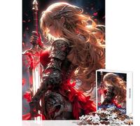 Puzzle 1000 pièces Valkyrie Décoration Murale Cadeau d'anniversaire Jeu de réflexion avec pièces de Formes aléatoires Parfaitement emboîtables Dimensions 50x75cm