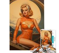 Puzzle 1000 pièces Valkyrie rétro-futuriste défi intellectuel Jouet addictif Jeu Relaxant décoration Secret (Taille 75x50cm)