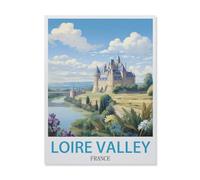 Puzzle 1000 Pièces，Vallée de la Loire France，Puzzle 1000 Pieces Adultes Jouet De Décompression Intellectuel Éducatif Puzzles Jeu De Fam（38x26cm）-GM93