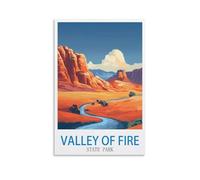Puzzle 1000 pièces Valley of Fire State Park, Puzzle Classique 3D à Monter soi-même, Jouet en Papier, Cadeau Unique, Culture Locale, 70 x 50 cm