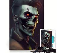 Puzzle 1000 pièces Vampires pour Adultes Jeu de mémoire Amusant Découpe Nette Composants Robustes Cadeau Unique pour soulager Le Stress (38x26cm)