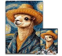 Puzzle 1000 pièces Van Gogh Alpaga, Jeu Familial interactif et Stimulant, Jouet éducatif, 26x38cm/10,23x14,96 Pouces