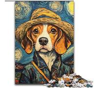 Puzzle 1000 pièces Van Gogh Beagle pour Adultes, 1000 pièces, pour Les fêtes, Jouet éducatif (Taille 26x38cm)
