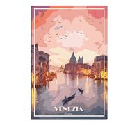 Puzzle 1000 pièces, Venise, Italie. Puzzle Classique pour Adultes et Adolescents (garçons et Filles), 52 x 38 cm.