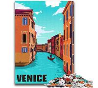 Puzzle 1000 pièces Venise Italie Voyage Art pour Adultes et Adolescents, Jeu Stimulant, Jouets, décoration Murale, Cadeaux d'anniversaire et de Noël Uniques, 2000 pièces (70x100cm)