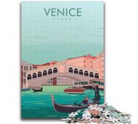 Puzzle 1000 pièces Venise Italie Voyage, Cadeau pour Adultes, Jeu Stimulant et Jeu Familial, Interaction Parent-Enfant, 2000 pièces (70x100cm)