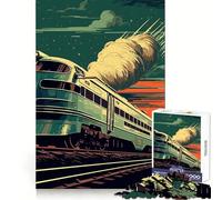 Puzzle 1000 pièces Vieux Train pour Adolescents, idéal pour renforcer Les Souvenirs et Passer des Moments paisibles Un Cadeau Classique et de qualité (50x75cm)