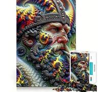 Puzzle 1000 pièces Viking King Cosmic Reverie pour Adultes Jeu de mémoire Amusant Découpe Nette Composants Robustes Cadeau Unique pour soulager Le Stress (38x26cm)