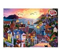 Puzzle 1000 pièces : Ville côtière au coucher du soleil Anatolian G