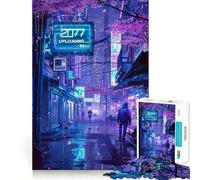 Puzzle 1000 pièces Ville de Tokyo Néon pour Adultes, 1000 pièces, Jeu de logique et de Train, pour Un Moment de détente Découpe Lisse, Cadeau de qualité supérieure (50x75cm)