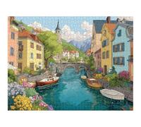 Puzzle 1000 Pièces, Ville & Paysage Puzzle en Bois Durable 1T#265