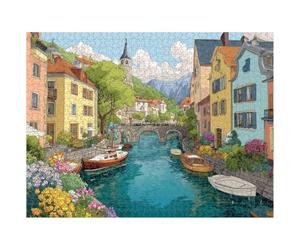 Puzzle 1000 Pièces, Ville & Paysage Puzzle en Bois Durable 1T#265