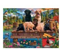Schmidt-Spiele Puzzle 59778 Famille de chiens au bord du lac 1000 pièces multicolore
