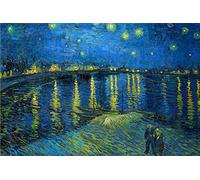 Puzzle 1000 pièces Vincent Van Gogh Adulte Nuit étoilée dans Le Rhône 70 x 50 cm Puzzle Adulte Puzzle Classique 1000 pièces Adulte Van Gogh Puzzle Enfant Adultes Lourd