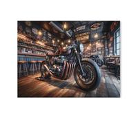 Puzzle 1000 Pièces，Vintage Cafe Racer，Puzzle 1000 Pieces Adultes Jouet De Décompression Intellectuel Éducatif Puzzles Jeu De Fam（38x26cm）-AA97