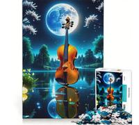 Puzzle 1000 pièces, Violon en Verre, Paysage, Jeux de détente, Décompression intellectuelle, Collection d'artistes, Beaux-Arts 50x75cm