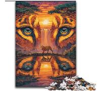 Puzzle 1000 pièces Visage de Lion Puzzle 1000 pièces : Un Casse-tête Stimulant pour Les Adolescents, idéal pour la décoration intérieure ou comme Cadeau (Taille : 26 x 38 cm)