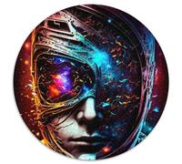 Puzzle 1000 pièces Visage des Mille Mondes Puzzle Rond de 1000 pièces, idéal pour s'amuser en Famille à Noël, Thanksgiving, Les Anniversaires et Pâques (67,5x67,5cm)