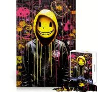 Puzzle 1000 pièces Visage Souriant Effrayant pour Adolescents renforce la mémoire, apaise et détend Finition de qualité (50x75cm)