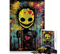 Puzzle 1000 pièces Visage Souriant Effrayant pour Adultes, Jeu de logique, Plaisir Lent, découpe précise, Cadeau élégant (38x26cm)