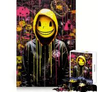 Puzzle 1000 pièces Visage Souriant Effrayant pour Adultes, Jouet Intelligent, Passe-Temps à la Maison, Bords Lisses, Objet de Collection (38x26cm)
