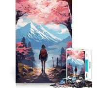 Puzzle 1000 pièces Vision du Mont Fuji pour Adultes Jeu de mémoire Amusant Découpe Nette Composants Robustes Cadeau Unique pour soulager Le Stress (38x26cm)