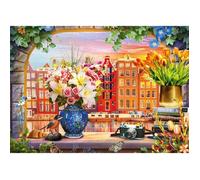 Schmidt Spiele 59771 Visite d'Amsterdam Puzzle 1000 pièces, Multicolore