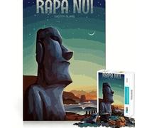 Puzzle 1000 pièces Visite à Papa NUI Premium Découpe Jeu de Jeu et d'Éveil, Jouet d'esprit et de Paix, Cadeau d'anniversaire Amusant (38x52cm)