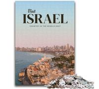Puzzle 1000 pièces « Visitez Israël » pour Adultes et Adolescents, à partir de 14 Ans, décoration Murale, Cadeau d'anniversaire, Noël, 2000 pièces (70x100cm)