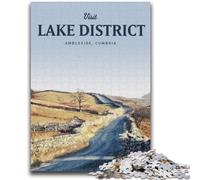 Puzzle 1000 pièces Visitez Lake District pour Adultes et Adolescents, à partir de 14 Ans Entraînez Votre Cerveau et Vos Mains Cadeau de Noël 1000 pièces (50x75cm)