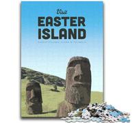 Puzzle 1000 pièces « Visitez l'île de Pâques » pour Adolescents et Adultes, Jeu Stimulant et interactif en Famille, 2000 pièces (70x100cm)