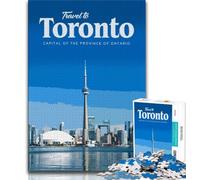 Puzzle 1000 pièces Visitez Toronto pour Adultes et Adolescents, Staycation Kill Time, Chaque pièce est Unique - Jeu Familial Stimulant et Amusant 38x26cm