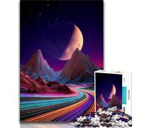 Puzzle 1000 pièces Voie Lactée, Univers, Galaxie, Jeu Stimulant et Décoration Murale familiale, Cadeaux d'anniversaire et de Noël Uniques (75x50cm)