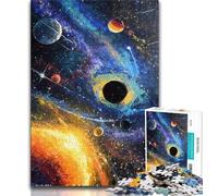 Puzzle 1000 pièces Voie Lactée Univers Galaxie pour Adultes et Adolescents, Jeu Stimulant Chaque pièce est Unique - Jeu Familial Stimulant et Amusant 38x26cm