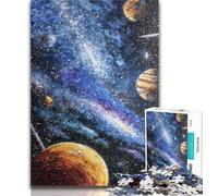 Puzzle 1000 pièces Voie lactée Univers Galaxie Puzzle 1000 pièces pour Adultes et Adolescents, Jeu éducatif défi Jouet pour Femmes et Hommes 26x38cm