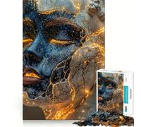 Puzzle 1000 pièces Voilé de marbre pour Adultes Jeu de mémoire Amusant Découpe Nette Pièces Robustes Cadeau Unique pour soulager Le Stress (38x26cm)