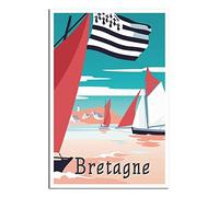 Puzzle 1000 pièces, Voilier Bretagne, Puzzle de 1000 pièces pour Adultes et Enfants, Puzzle Familial Classique d'intérieur 70x50cm