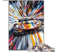 Puzzle 1000 pièces Voiture de Sport Cool, Casse-tête pour décoration Murale, Cadeaux d'anniversaire et de Noël Uniques pour Les 14 Ans (Taille 26x38cm)