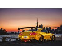 Puzzle 1000 Pieces Voiture De Sport sous Le Ciel Nocturne 75 * 50Cm