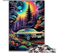 Puzzle 1000 pièces Voiture Néon dans la Nature pour Adultes et Adolescents, Un Jeu Stimulant, idéal comme Cadeau pour Toute la Famille (50x75cm)