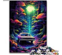 Puzzle 1000 pièces Voiture Néon dans la Nature pour Adultes et Ados, Jeu Éducatif et Défi en Famille pour Anniversaire et Noël (50x75cm)