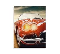 Puzzle 1000 pièces，Voiture rétro sur la Route au Coucher de Soleil doré，Puzzle 1000 Pieces Grands Loisirs de Vacances ， Jeux interactifs en famill（50x70cm）-AQ98