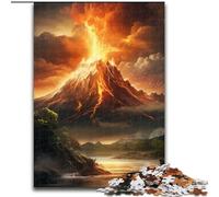 Puzzle 1000 pièces Volcan en éruption pour Adultes, Casse-tête Stimulant pour Adolescents, Divertissement en Famille, décoration d'intérieur à Faire soi-même, Taille 26x38cm