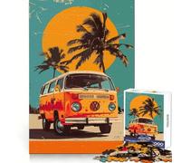 Puzzle 1000 pièces Volkswagen Type Pop Art pour Adolescents, entraînement cérébral, Plaisir Facile, découpe Laser, Joli Cadeau (38x26cm)