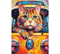 CASTORLAND Puzzle Kä tzchen en voyage avec le bus 1000 pièces